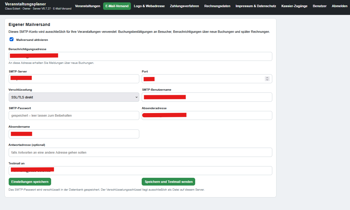 Eigener E-Mail-Versand